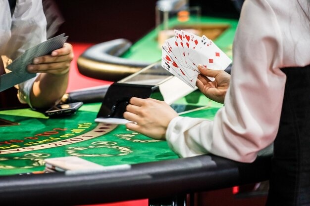 Our airslot live blackjack table with dealer cards and account interface